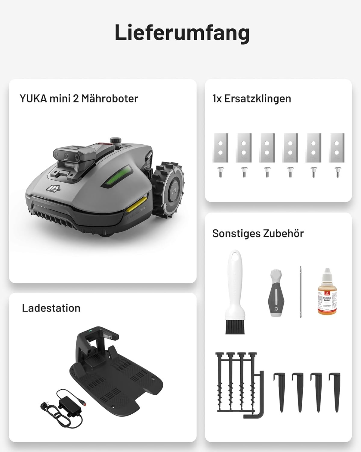 mammotion yuka mini 2 500 robotic lawnmower without boundary cable, recommendation 500 m², no rtk, no signal cancellation, ai truevision navigation, car multi zone mapping, dropmow, rwd for 45% slope MAMMOTION YUKA mini 2 500 Robotic Lawnmower without Boundary Cable, Recommendation 500 m², No RTK, No Signal Cancellation, AI TrueVision Navigation, Car Multi-Zone Mapping, DropMow, RWD for 45% Slope