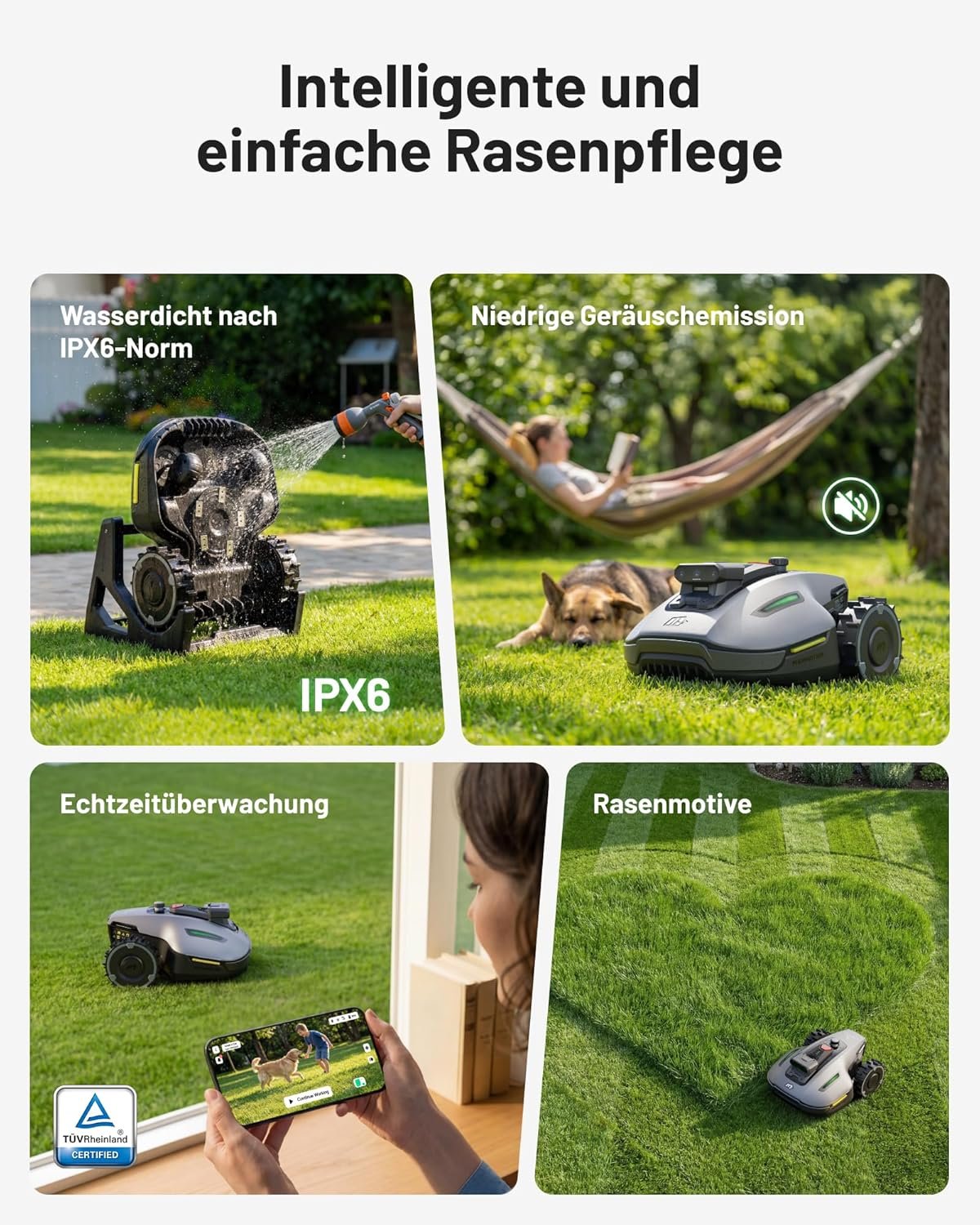 mammotion yuka mini 2 500 robotic lawnmower without boundary cable, recommendation 500 m², no rtk, no signal cancellation, ai truevision navigation, car multi zone mapping, dropmow, rwd for 45% slope MAMMOTION YUKA mini 2 500 Robotic Lawnmower without Boundary Cable, Recommendation 500 m², No RTK, No Signal Cancellation, AI TrueVision Navigation, Car Multi-Zone Mapping, DropMow, RWD for 45% Slope