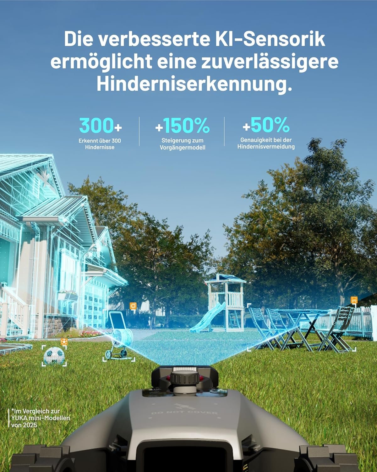 mammotion yuka mini 2 500 robotic lawnmower without boundary cable, recommendation 500 m², no rtk, no signal cancellation, ai truevision navigation, car multi zone mapping, dropmow, rwd for 45% slope MAMMOTION YUKA mini 2 500 Robotic Lawnmower without Boundary Cable, Recommendation 500 m², No RTK, No Signal Cancellation, AI TrueVision Navigation, Car Multi-Zone Mapping, DropMow, RWD for 45% Slope