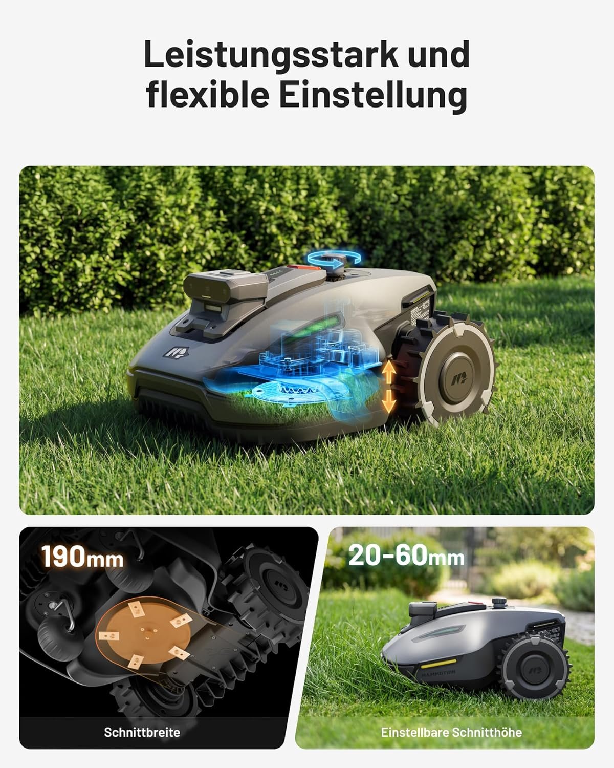 mammotion yuka mini 2 500 robotic lawnmower without boundary cable, recommendation 500 m², no rtk, no signal cancellation, ai truevision navigation, car multi zone mapping, dropmow, rwd for 45% slope MAMMOTION YUKA mini 2 500 Robotic Lawnmower without Boundary Cable, Recommendation 500 m², No RTK, No Signal Cancellation, AI TrueVision Navigation, Car Multi-Zone Mapping, DropMow, RWD for 45% Slope